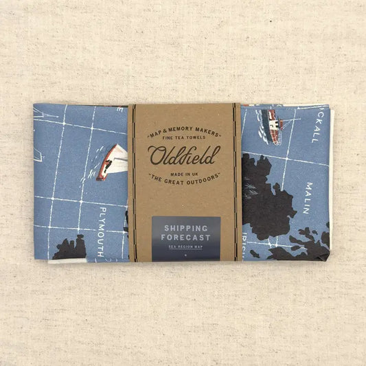 The Sea Regions of the United Kingdom Tea Towel