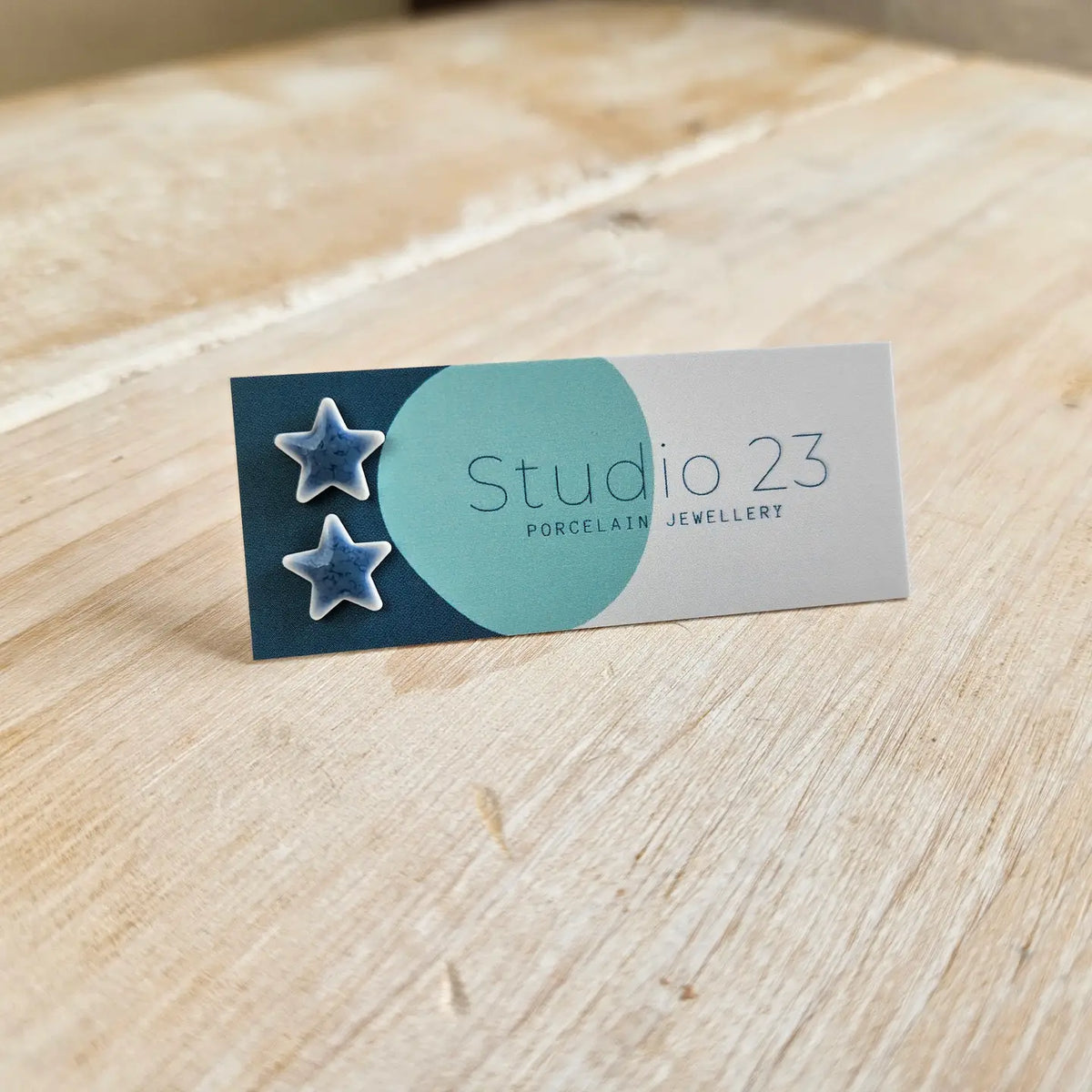 Ceramic Star Stud Earrings