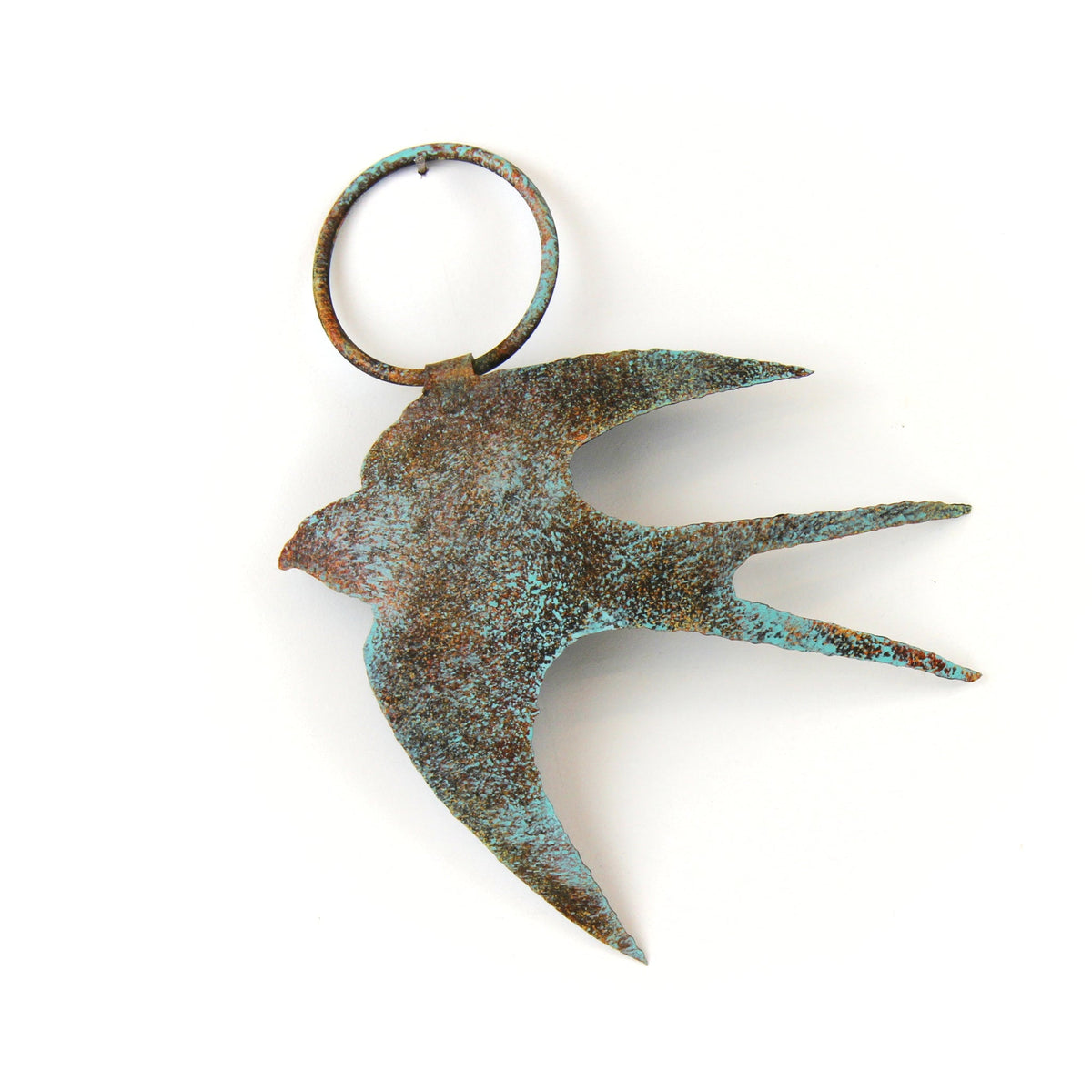 Tin Swallow with Verdigris