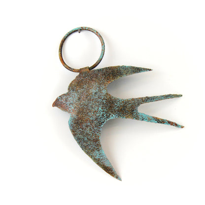 Tin Swallow with Verdigris