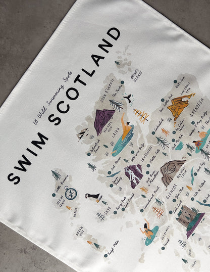 Swim Scotland Tea Towel