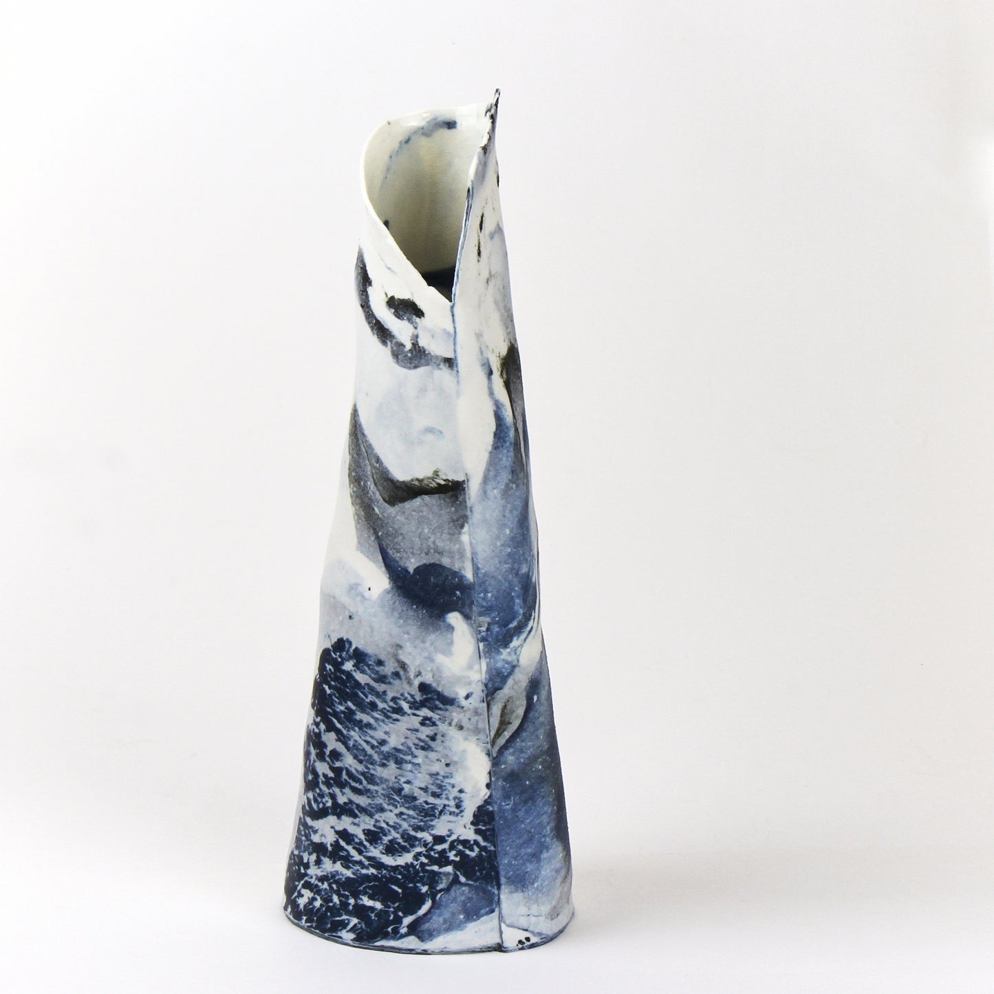 Marbled Cone Vase - Large