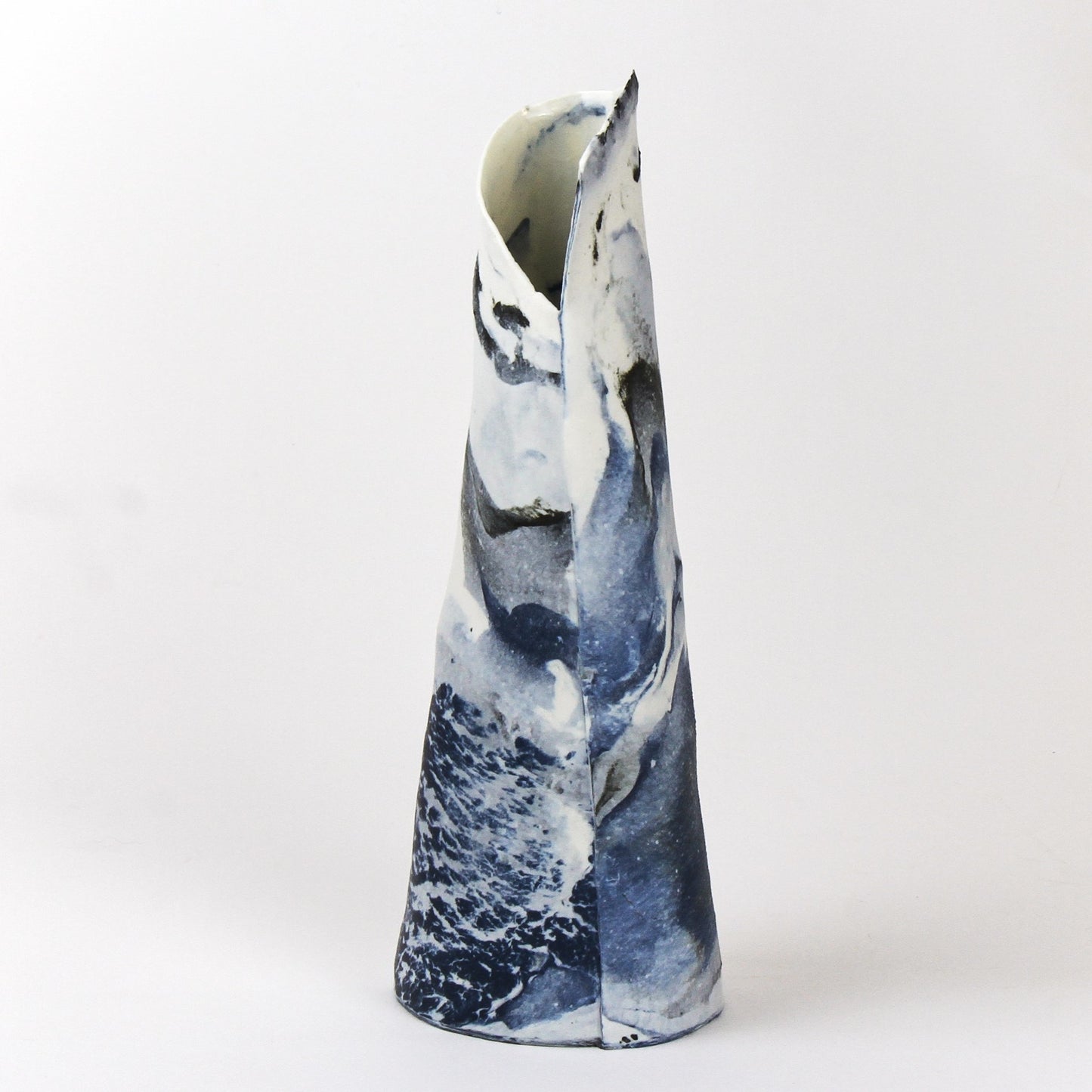 Marbled Cone Vase - Large