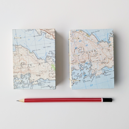 A7 Map Covered Notebook