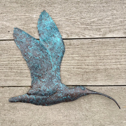 Tin Curlew with Verdigris