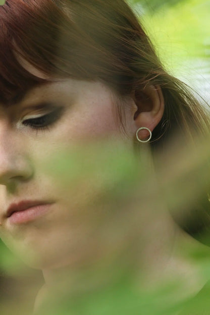 Circle Stud Earrings