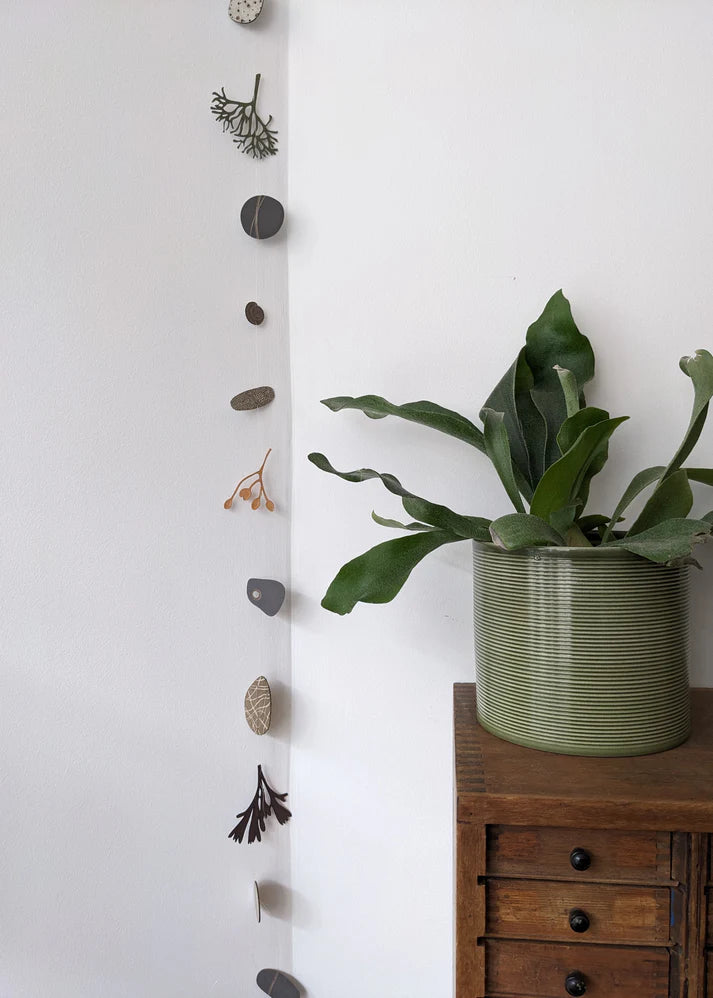 Collection of Paper Pebbles and Seaweed