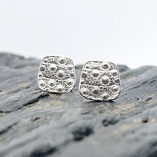 Silver Sea Urchin Earrings